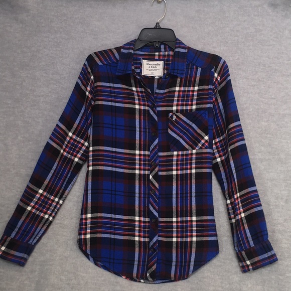 ABERCROMBIE & FITCH Buttery Soft Brushed Cotton Blend Embroidered Logo on Pocket - Picture 1 of 16